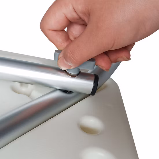 高品質軽量アルミニウム高さ調節可能な無効バスシャワーチェア背もたれ付き